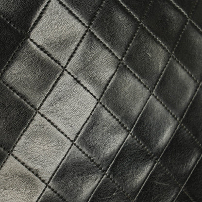 Chanel Kleine Classic Single Flap Tasche aus schwarzem gestepptem Lammleder mit 24K vergoldeter Hardware