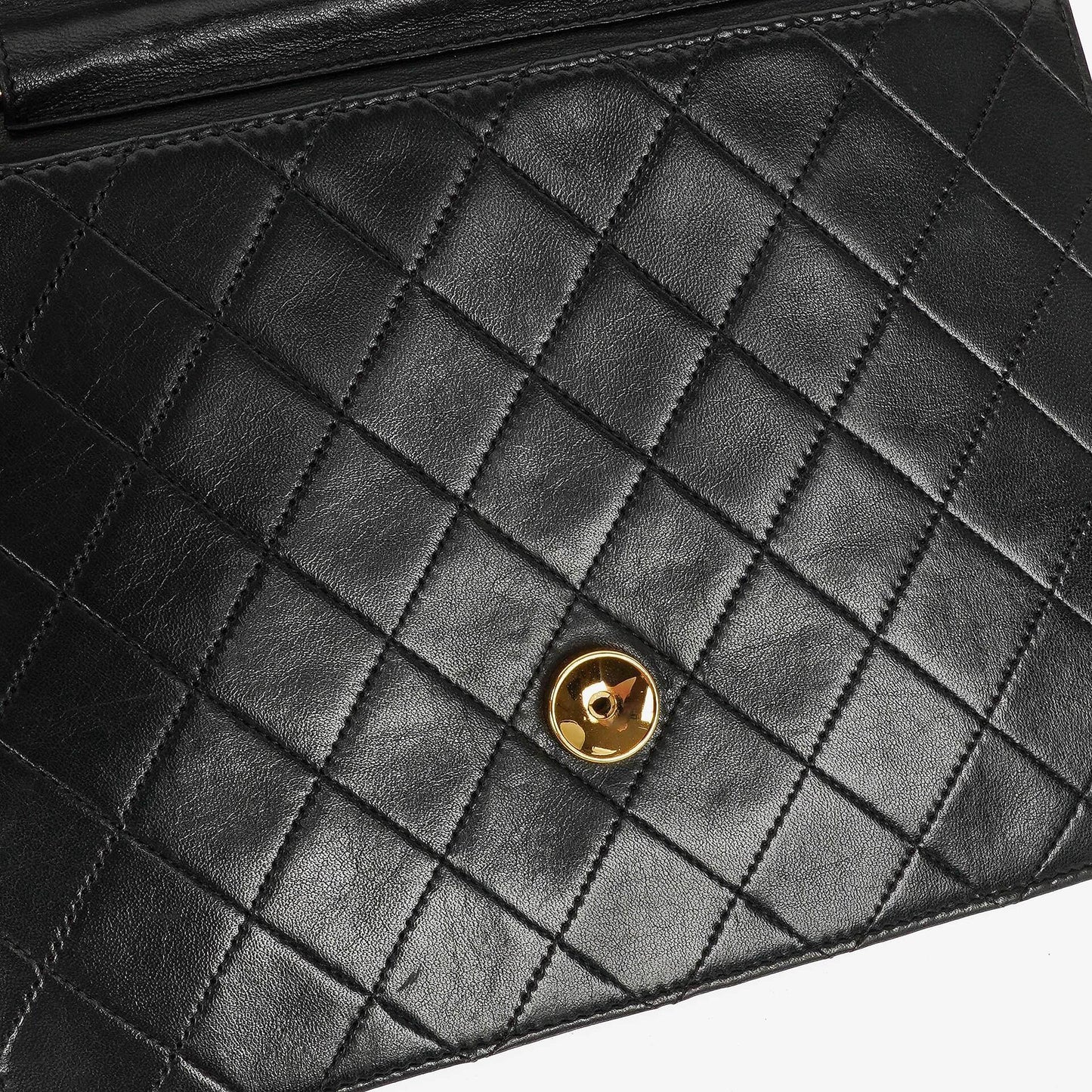 Chanel Small Classic Single Flap Tasche aus schwarzem gestepptem Lammleder mit 24K vergoldeten Beschlägen