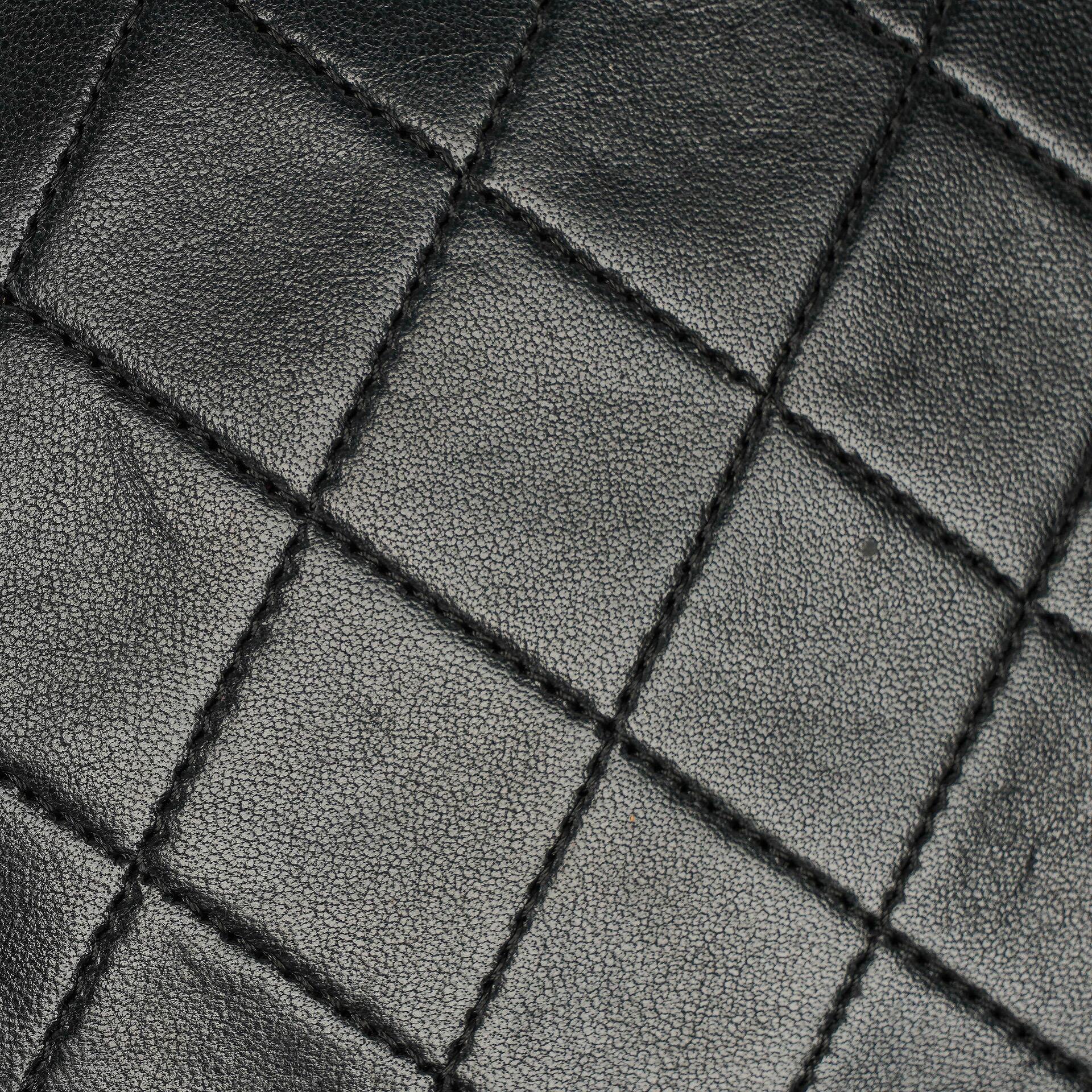 Chanel Small Classic Single Flap Tasche aus schwarzem gestepptem Lammleder mit 24K vergoldeten Beschlägen