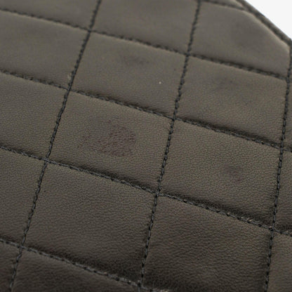 Chanel Kleine Classic Single Flap Tasche Schwarzes Gestepptes Lammleder mit 24K Gold-beschichteten Beschlägen