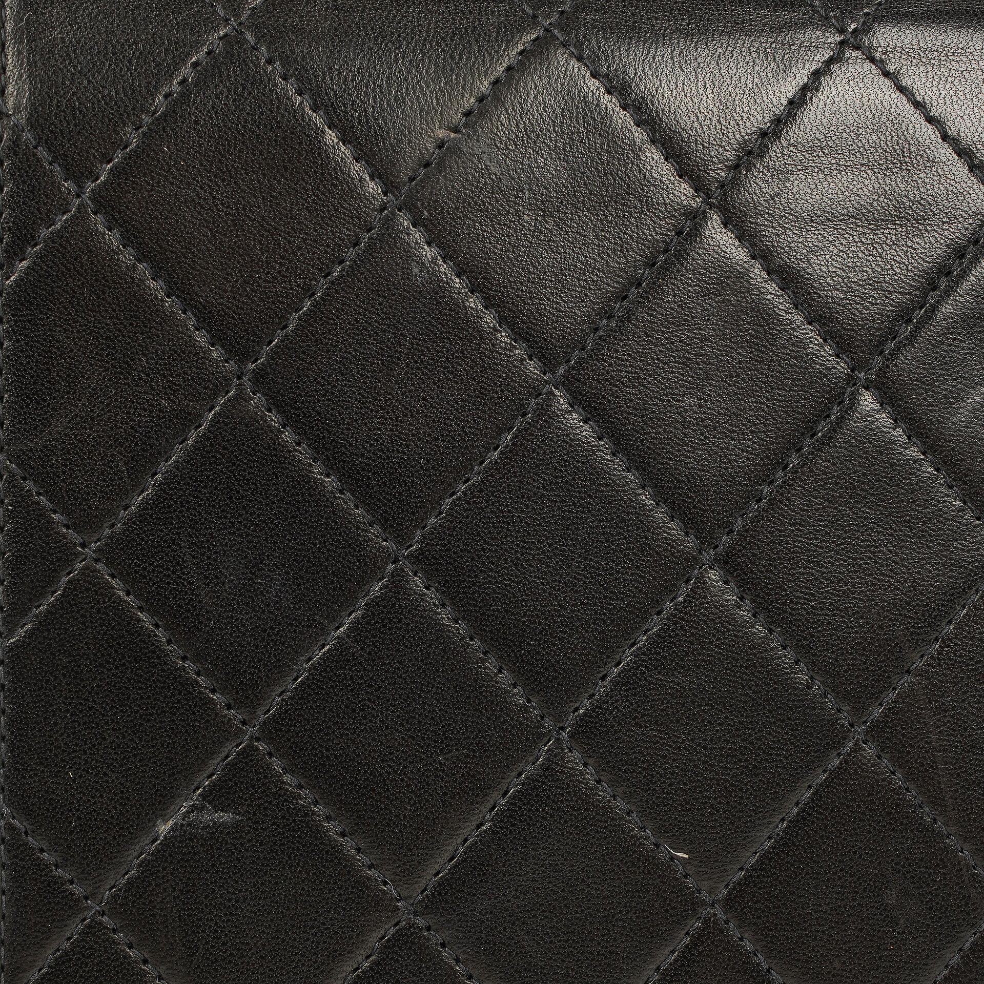 Chanel Kleine Classic Single Flap Tasche Schwarzes Gestepptes Lammleder mit 24K Gold-beschichteten Beschlägen