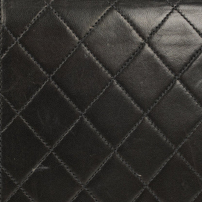 Chanel Kleine Classic Single Flap Tasche Schwarzes Gestepptes Lammleder mit 24K Gold-beschichteten Beschlägen