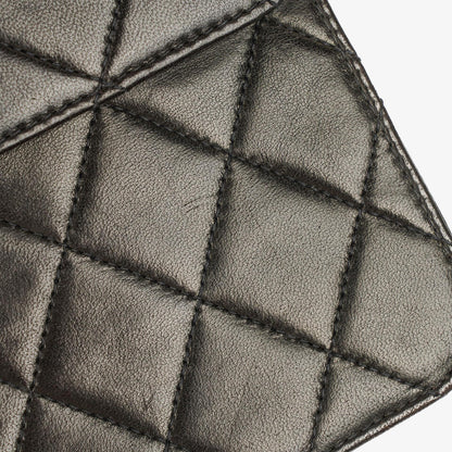 Chanel Kleine Classic Single Flap Tasche Schwarzes Gestepptes Lammleder mit 24K Gold-beschichteten Beschlägen