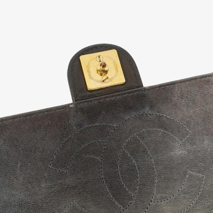 Chanel Kleine Classic Single Flap Tasche aus schwarzem gestepptem Lammleder mit 24K vergoldeter Hardware