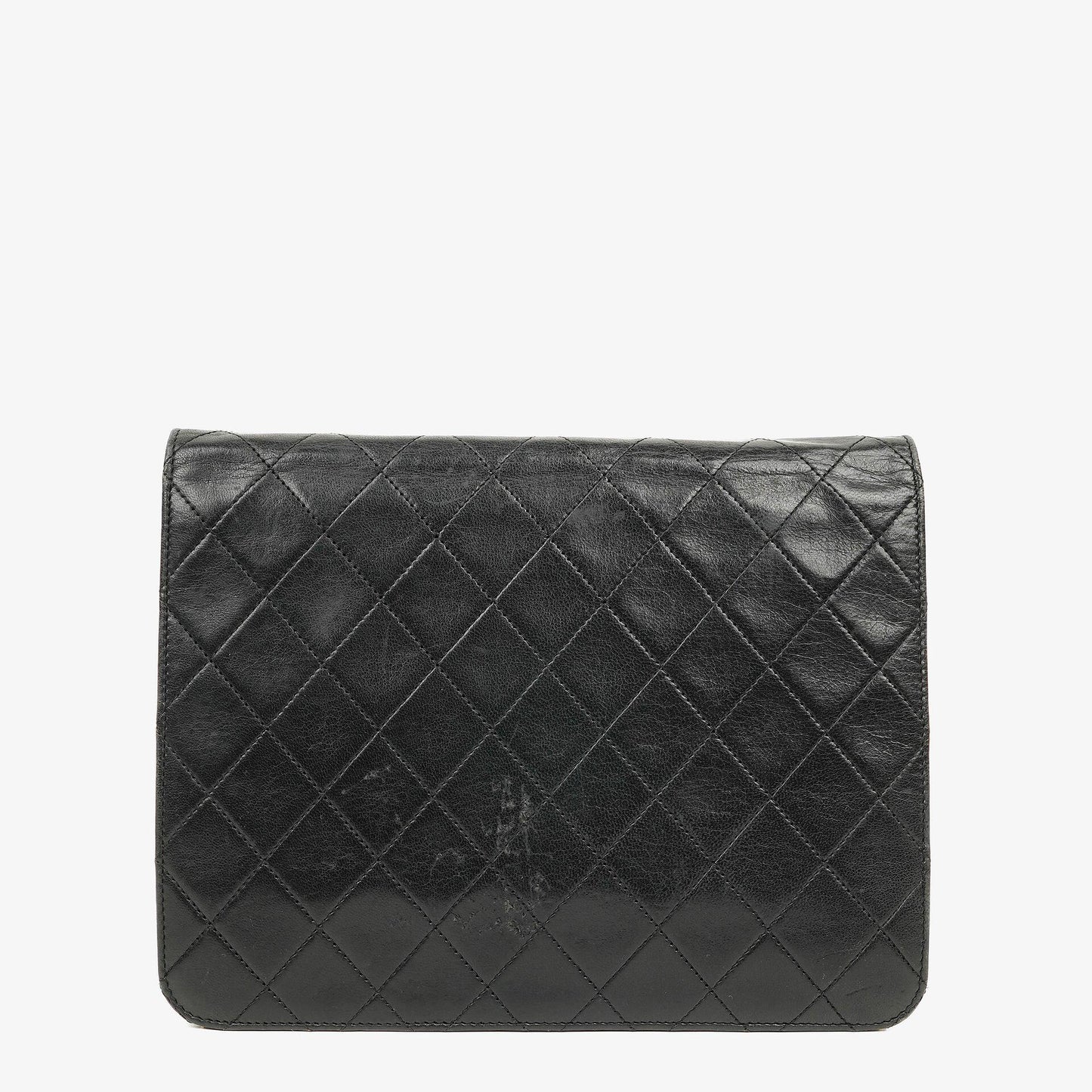 Chanel Kleine Classic Single Flap Tasche aus marineblauem gestepptem Lammleder mit 24K vergoldeter Hardware