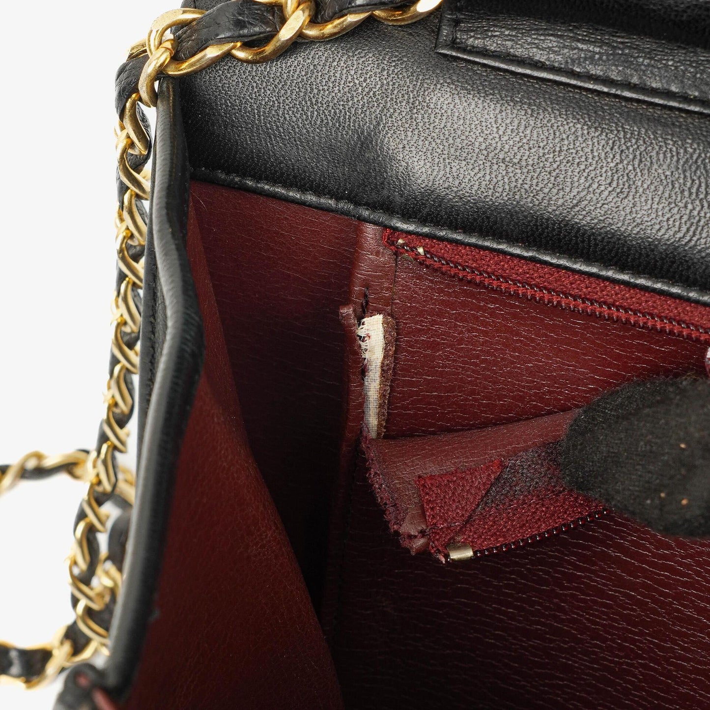 Chanel Kleine Classic Single Flap Tasche aus marineblauem gestepptem Lammleder mit 24K vergoldeter Hardware
