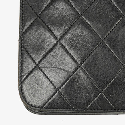 Chanel Kleine Classic Single Flap Tasche aus marineblauem gestepptem Lammleder mit 24K vergoldeter Hardware