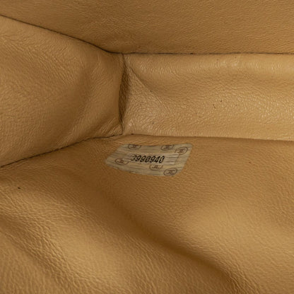 Chanel Small Double-Sided Flap Tasche aus beigem gestepptem Lammleder mit 24K vergoldeter Hardware