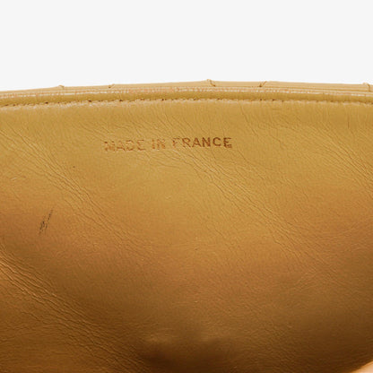 Chanel Small Envelope Maxi CC Logo Flap Bag aus beigem gestepptem Lammleder mit 24K vergoldeter Hardware