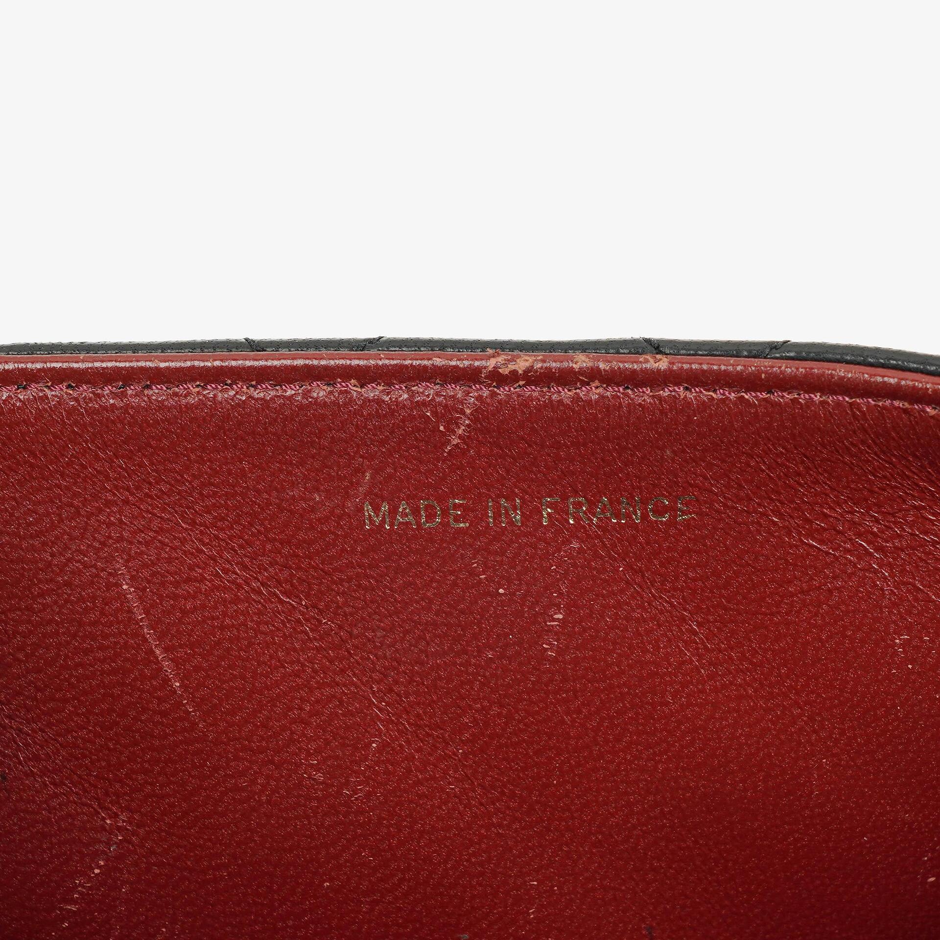 Chanel Kleine Envelope Maxi CC Logo Flap Tasche aus schwarzem gestepptem Lammleder mit 24K vergoldeten Beschlägen