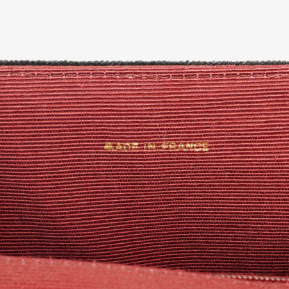 Chanel Small Half Moon Klappentasche aus schwarzem Samt