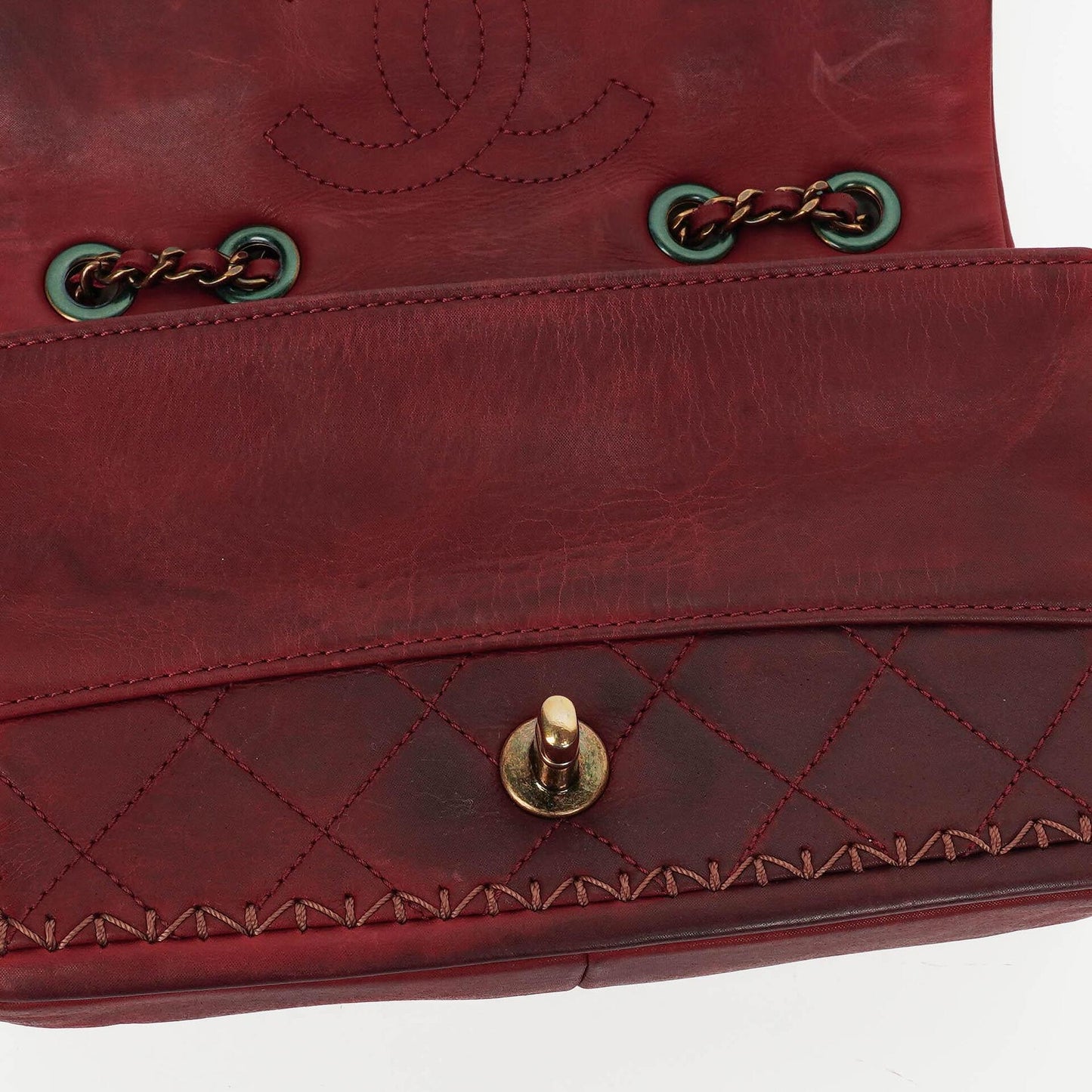 Chanel Whipstitch Flap Tasche Small
