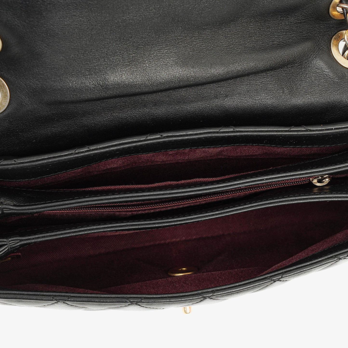 Chanel Soft Elegance Flap Tasche aus schwarzem gestepptem Kalbsleder