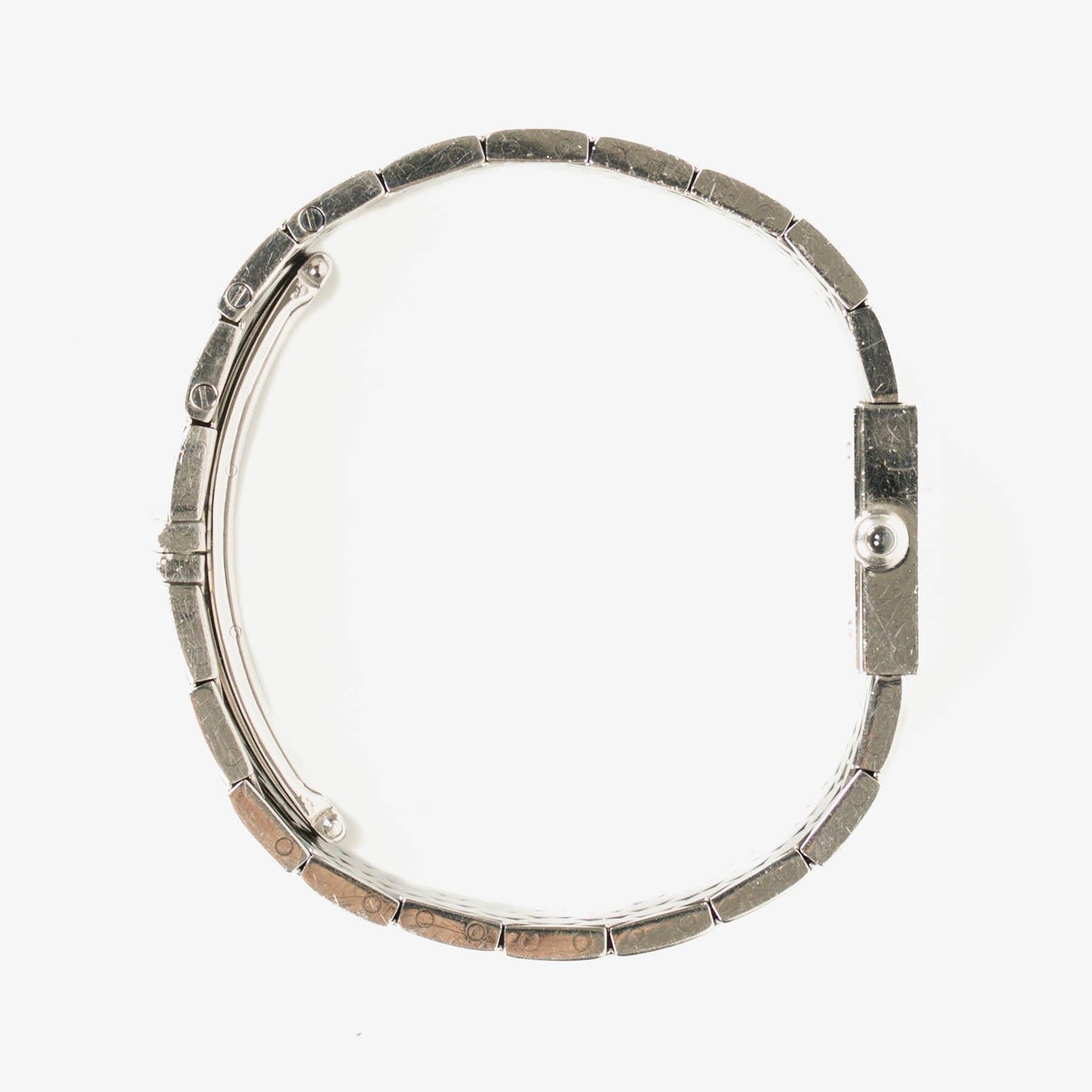 Chanel Matelassé Acier 19 mm Quarzuhr aus Edelstahl in Schwarz
