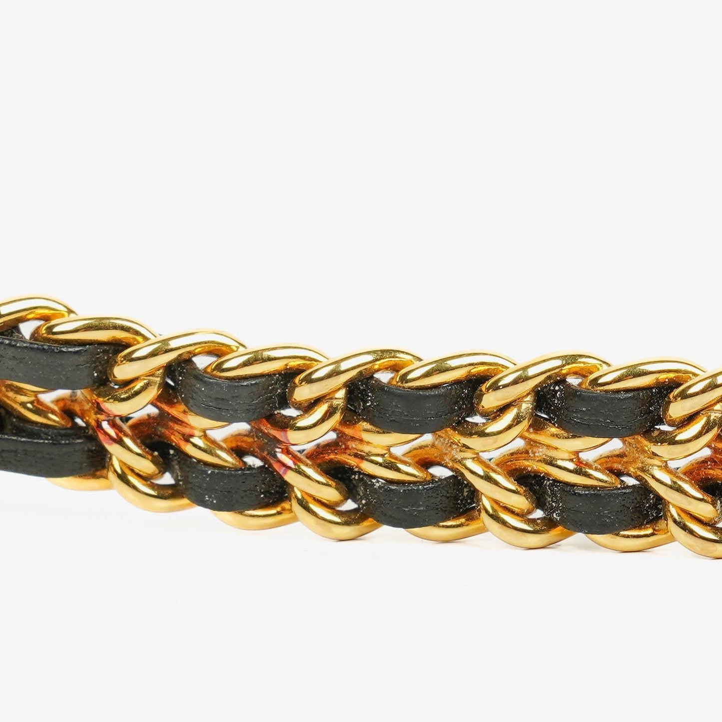 Chanel Première Quarzuhr 20 mm Edelstahl Lammleder Kette Gold Größe L