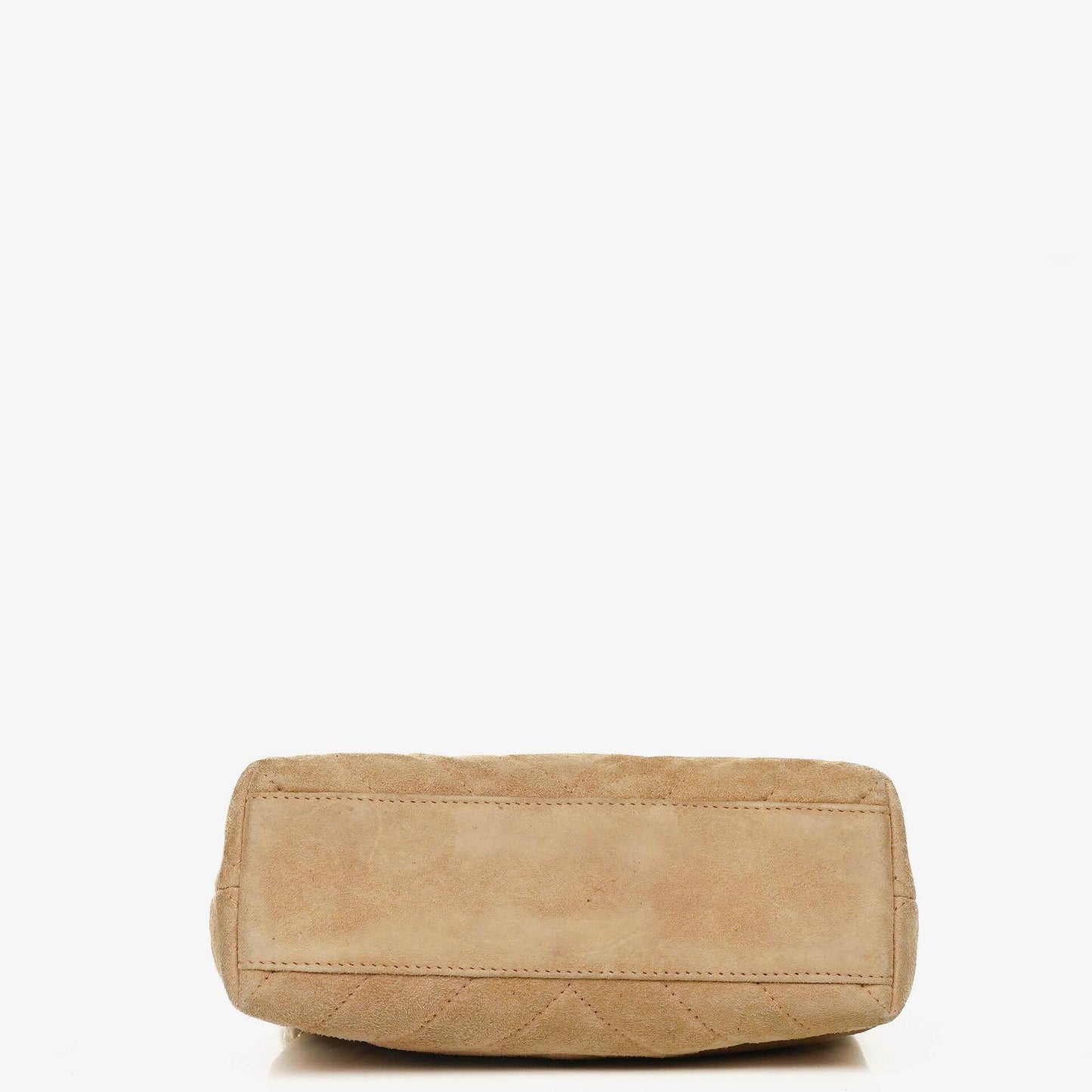 Chanel Camera Tasche aus Wildleder mit Chevron-Steppung und Quaste