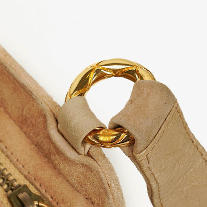 Chanel Camera Tasche aus Wildleder mit Chevron-Steppung und Quaste
