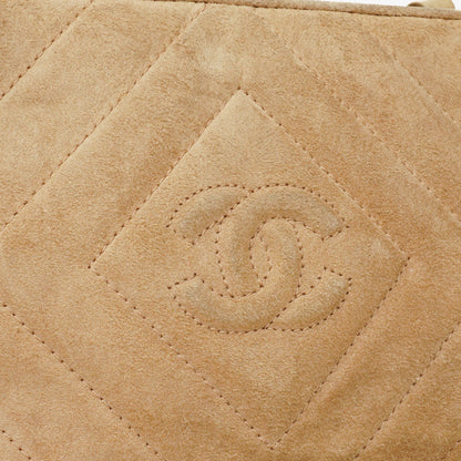 Chanel Camera Tasche aus Wildleder mit Chevron-Steppung und Quaste