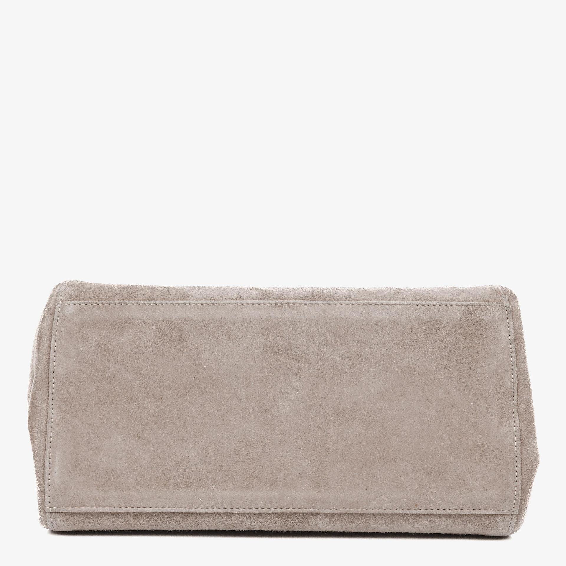 Chanel Mademoiselle Accordion Flap aus beigem Wildleder-Patchwork