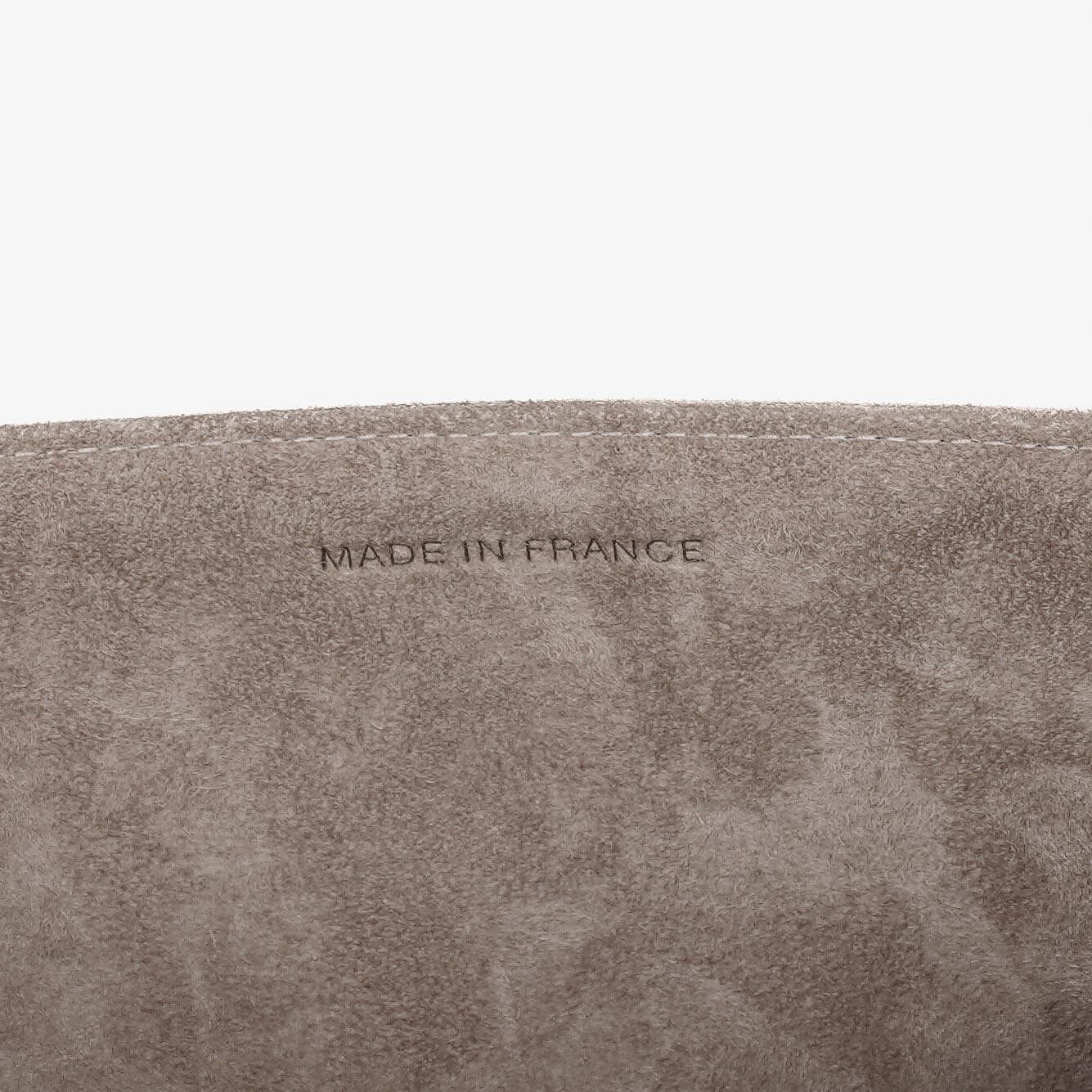 Chanel Mademoiselle Accordion Flap aus beigem Wildleder-Patchwork