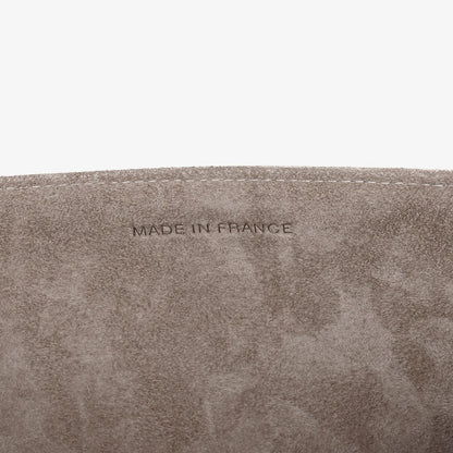 Chanel Mademoiselle Accordion Flap aus beigem Wildleder-Patchwork
