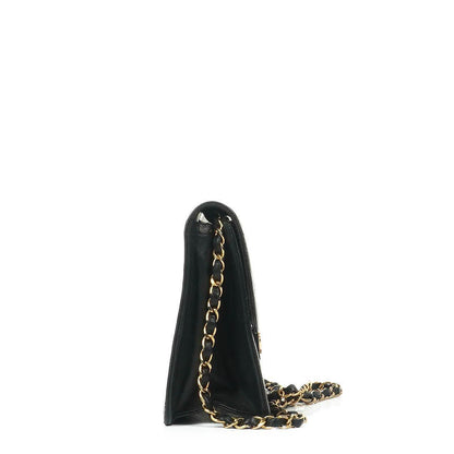 Chanel Zeitlose Klassische Kleine Flap Tasche in Schwarz Gepolstertes Lammleder und 24K Vergoldete Beschläge