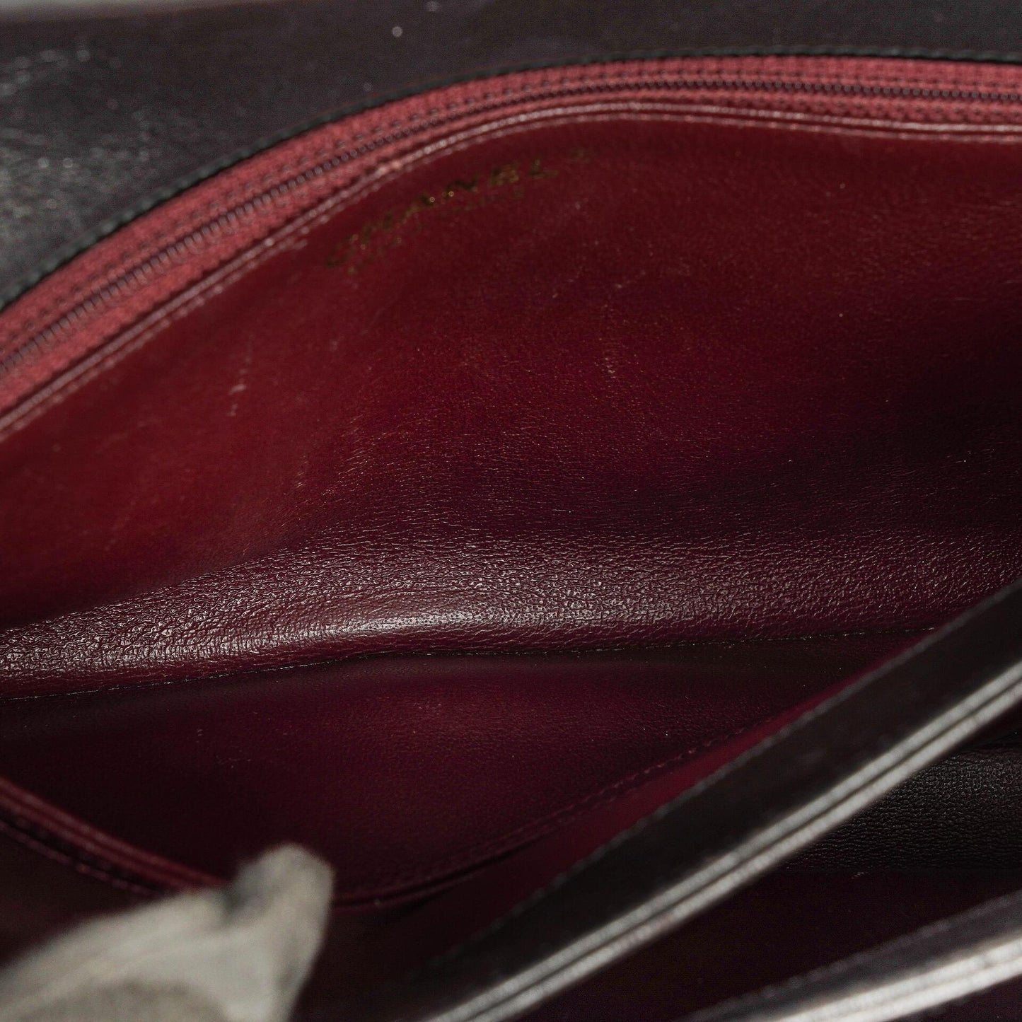 Chanel Trendy CC Large Klappentasche aus schwarzem gestepptem Lammleder mit doppelten Henkeln