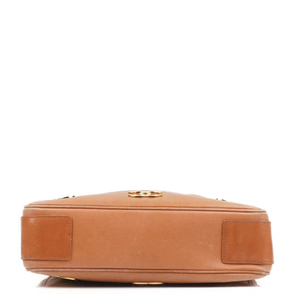 Chanel Triple CC Einkaufstasche aus braunem Leder
