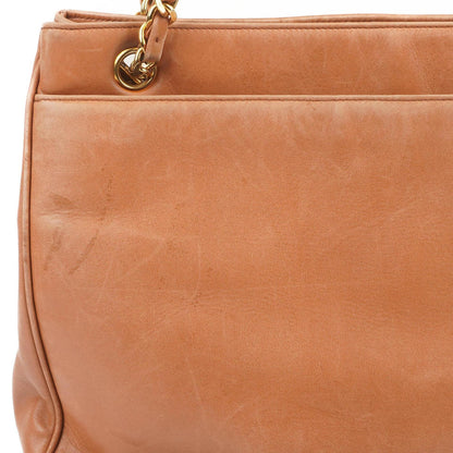 Chanel Triple CC Einkaufstasche aus braunem Leder