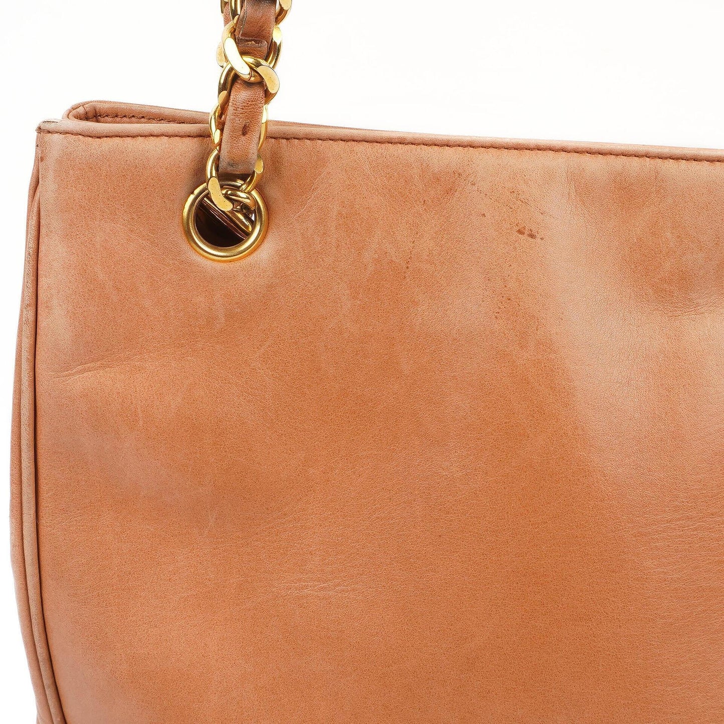 Chanel Triple CC Einkaufstasche aus braunem Leder