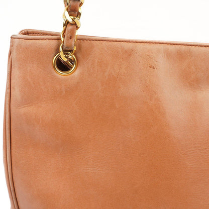 Chanel Triple CC Einkaufstasche aus braunem Leder