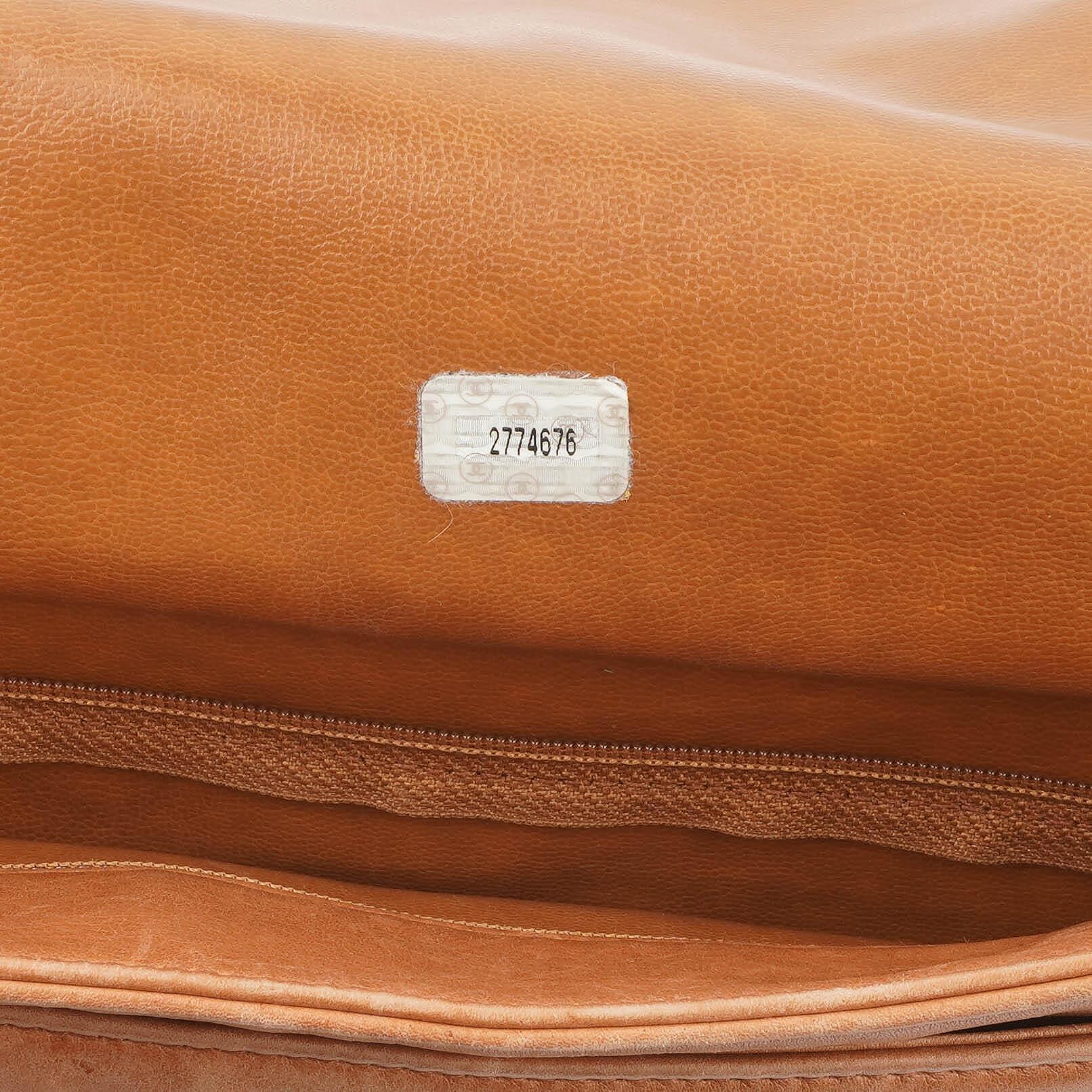 Chanel Triple CC Einkaufstasche aus braunem Leder