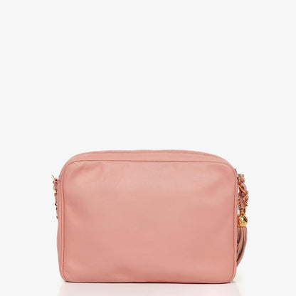 Chanel Triple CC Camera Schultertasche aus Lammleder mit Quaste