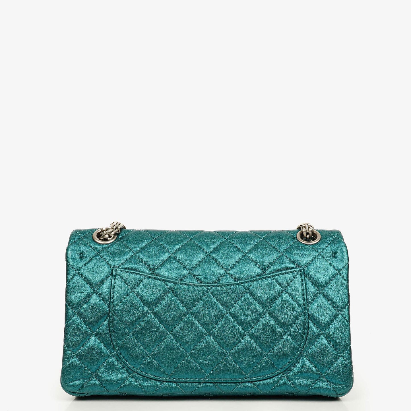 Chanel 2.55 Reissue 225 Double Flap Bag in Türkis Metallic
