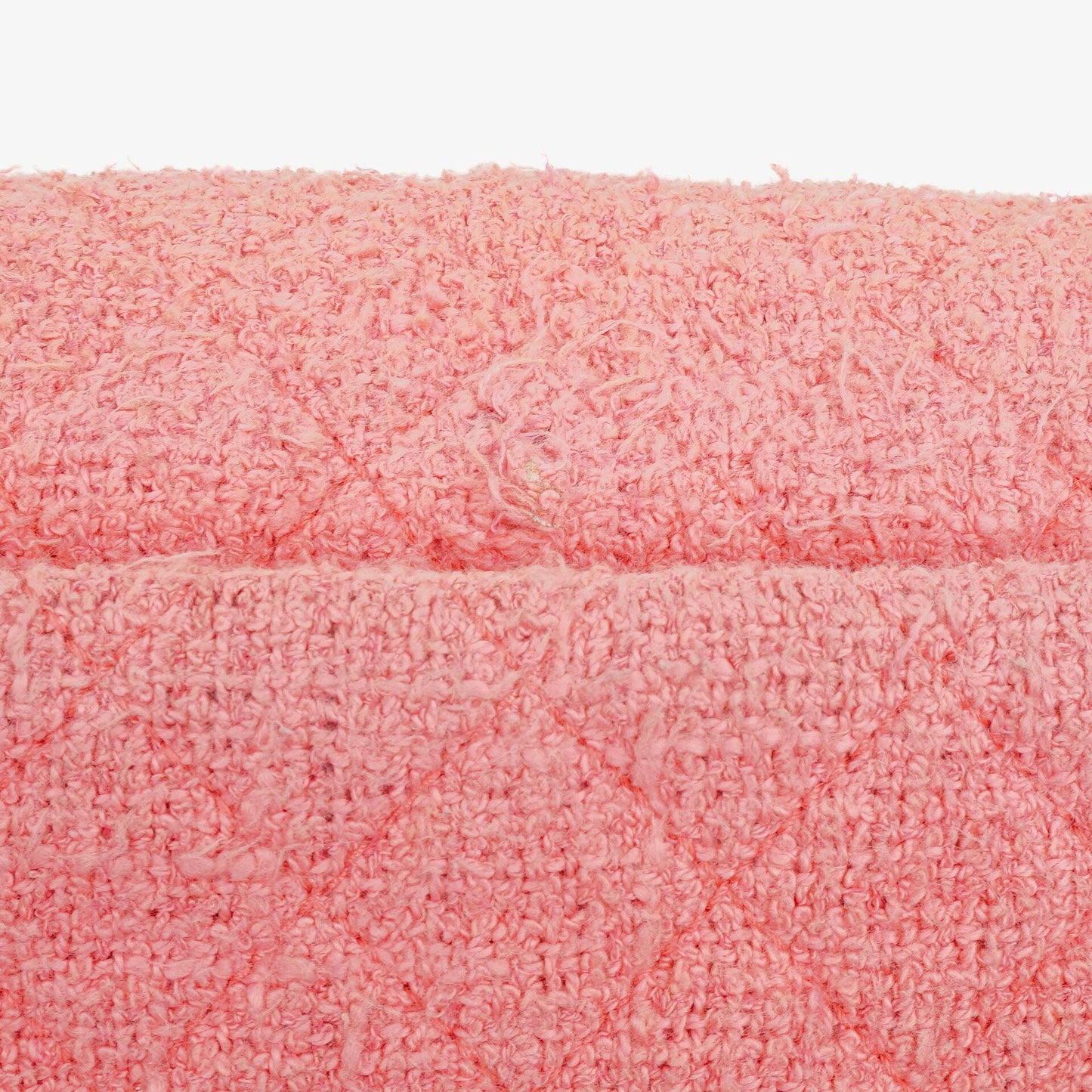 Chanel Tweed Medium Zweifarbig Rosa Schulter Double Flap Tasche