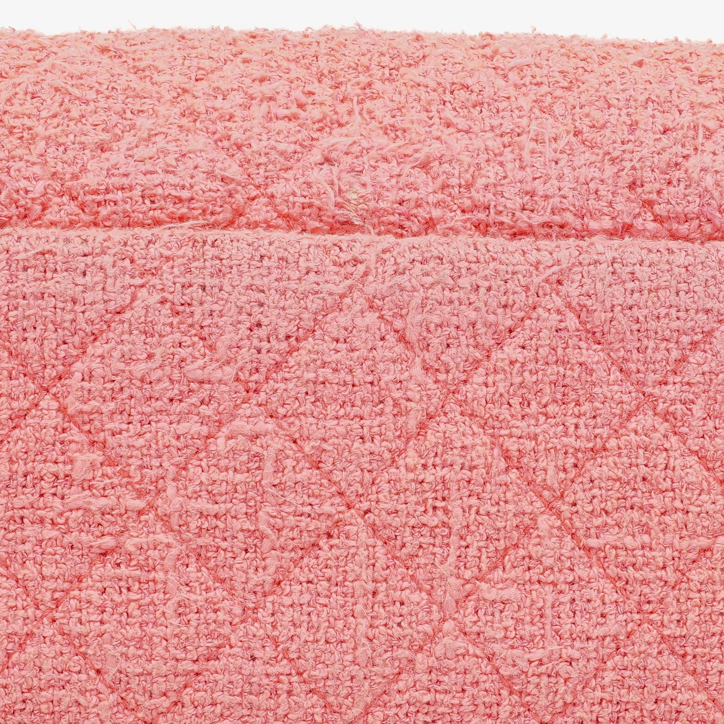 Chanel Tweed Medium Zweifarbig Rosa Schulter Double Flap Tasche