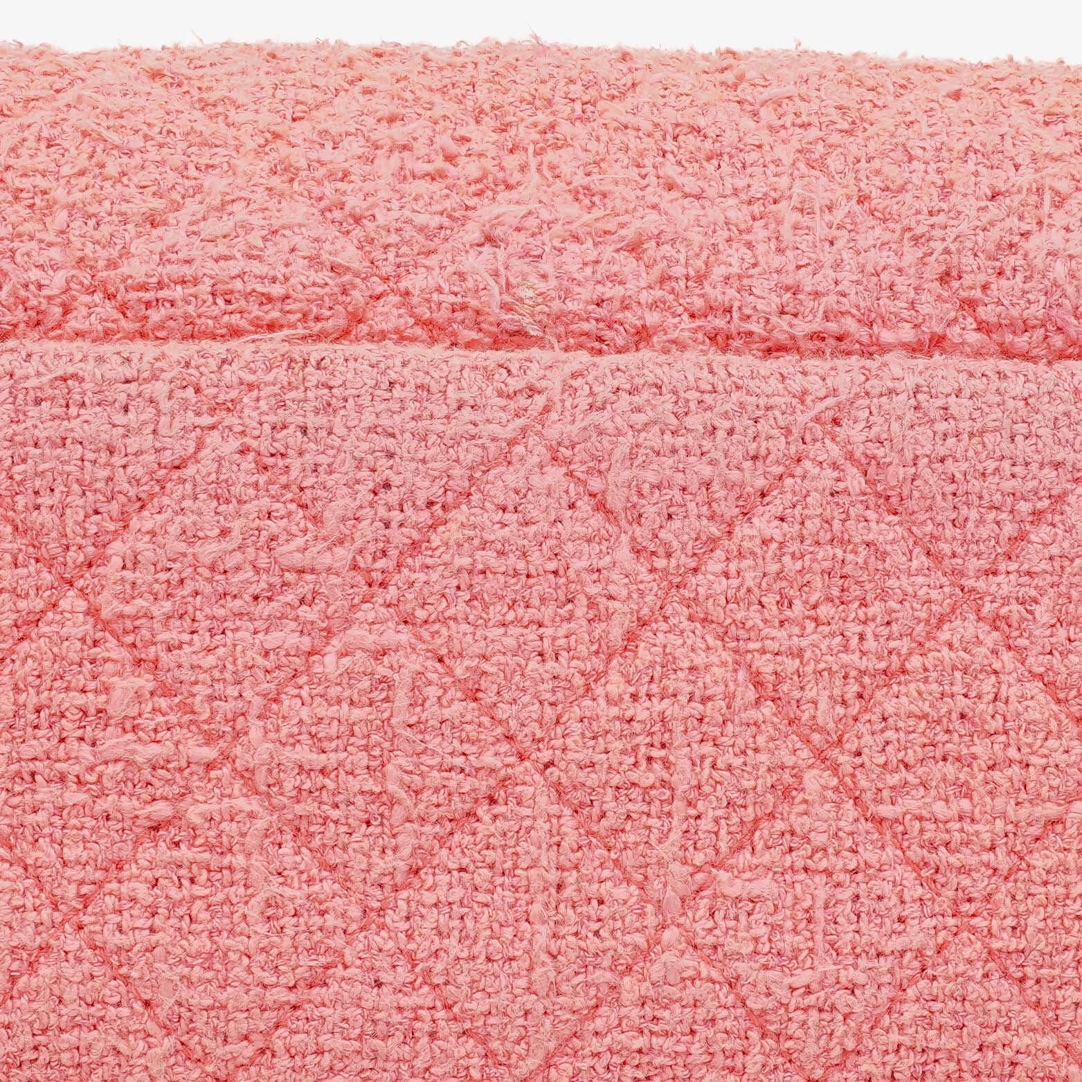 Chanel Tweed Medium Zweifarbig Rosa Schulter Double Flap Tasche
