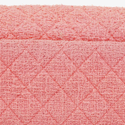 Chanel Tweed Medium Zweifarbig Rosa Schulter Double Flap Tasche