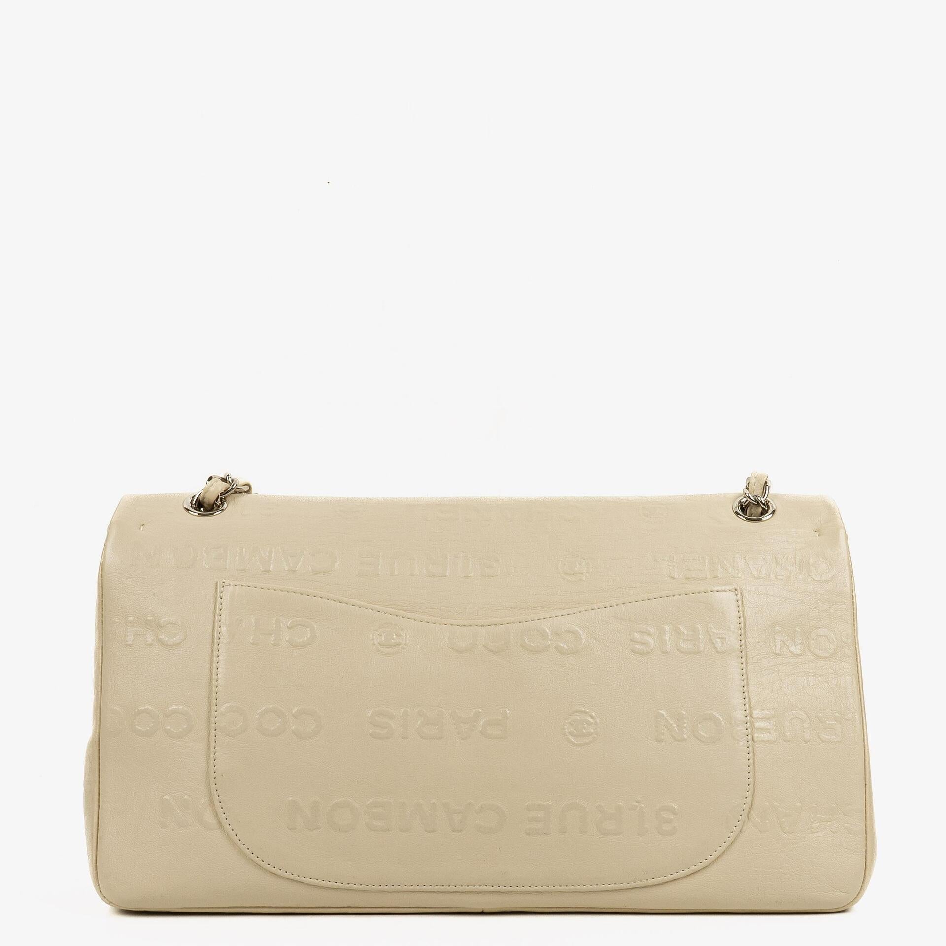 Chanel Unlimited Rue Cambon 2.55 Reissue 228 Flap Tasche aus neutralem Kalbsleder