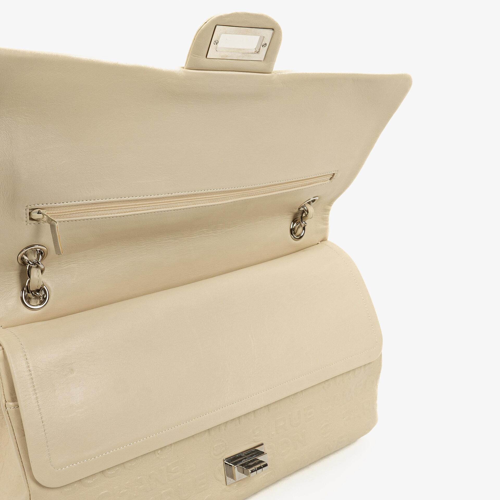 Chanel Unlimited Rue Cambon 2.55 Reissue 228 Flap Tasche aus neutralem Kalbsleder