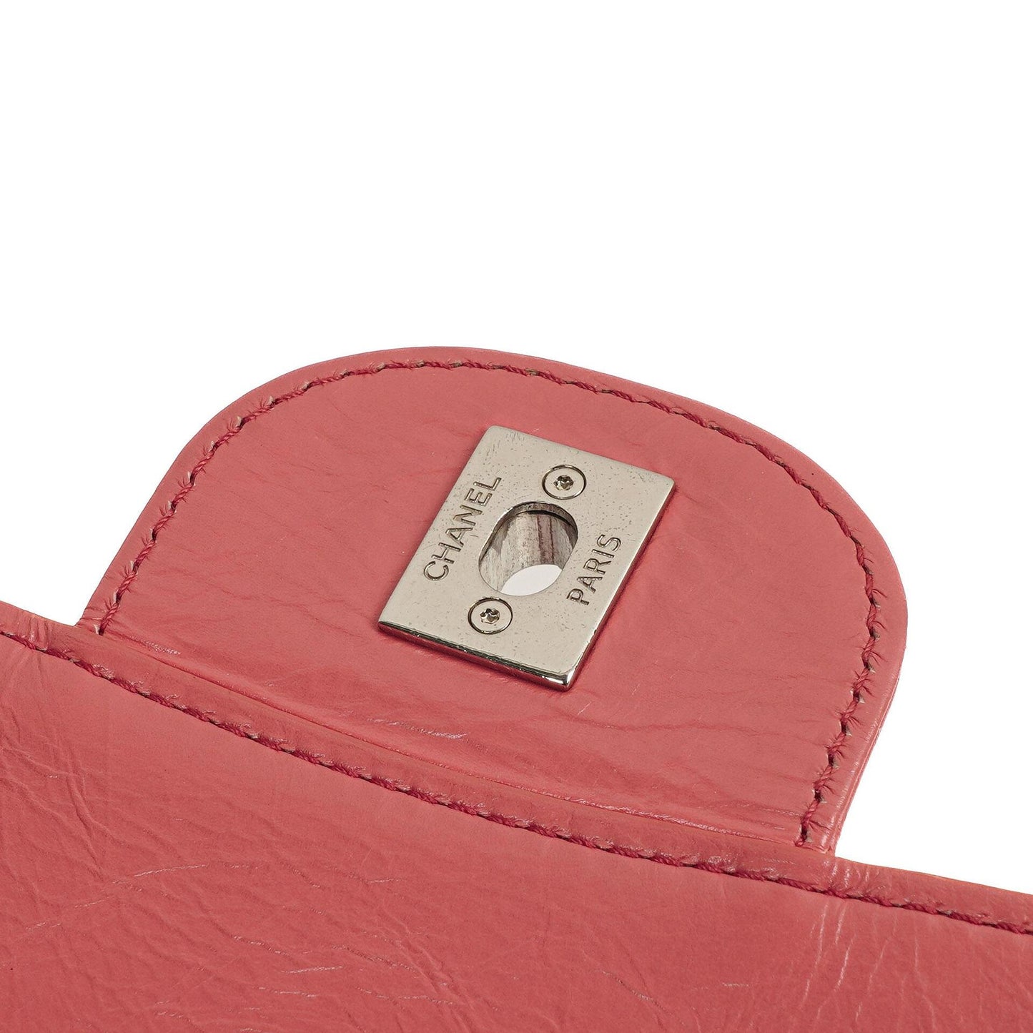 Chanel Vanity Schultertasche In Genarbtem Rosa Gestepptem Kalbsleder Und Klarem PVC, 2017-2018