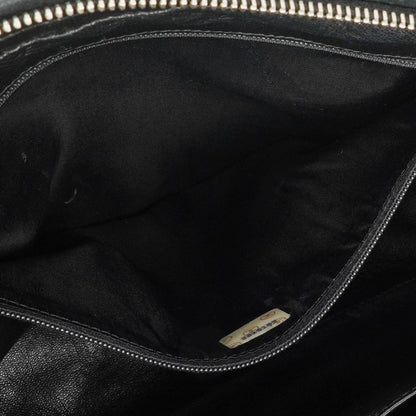 Chanel Vintage Camera Tassel Bag mit CC Front Pocket aus schwarzem gestepptem Lammleder