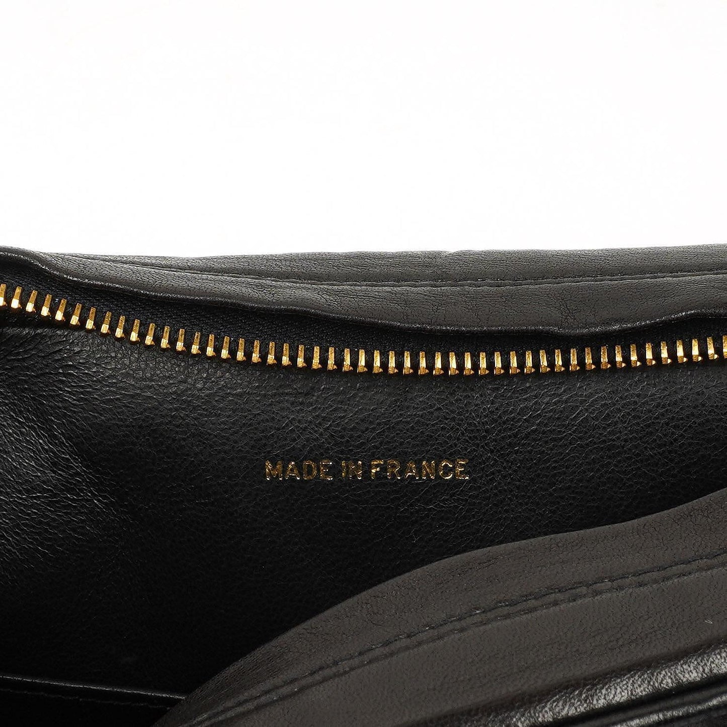 Chanel Vintage Camera Tassel CC Flap Pocket Tasche aus schwarzem gestepptem Lammleder mit Goldbeschlägen