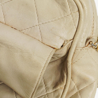 Chanel Vintage CC Camera Tasche aus gestepptem Lammleder mit Quaste