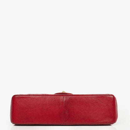 Chanel Vintage Klassische Double Flap Tasche in Stepp Lammleder mit 24K Vergoldeten Beschlägen