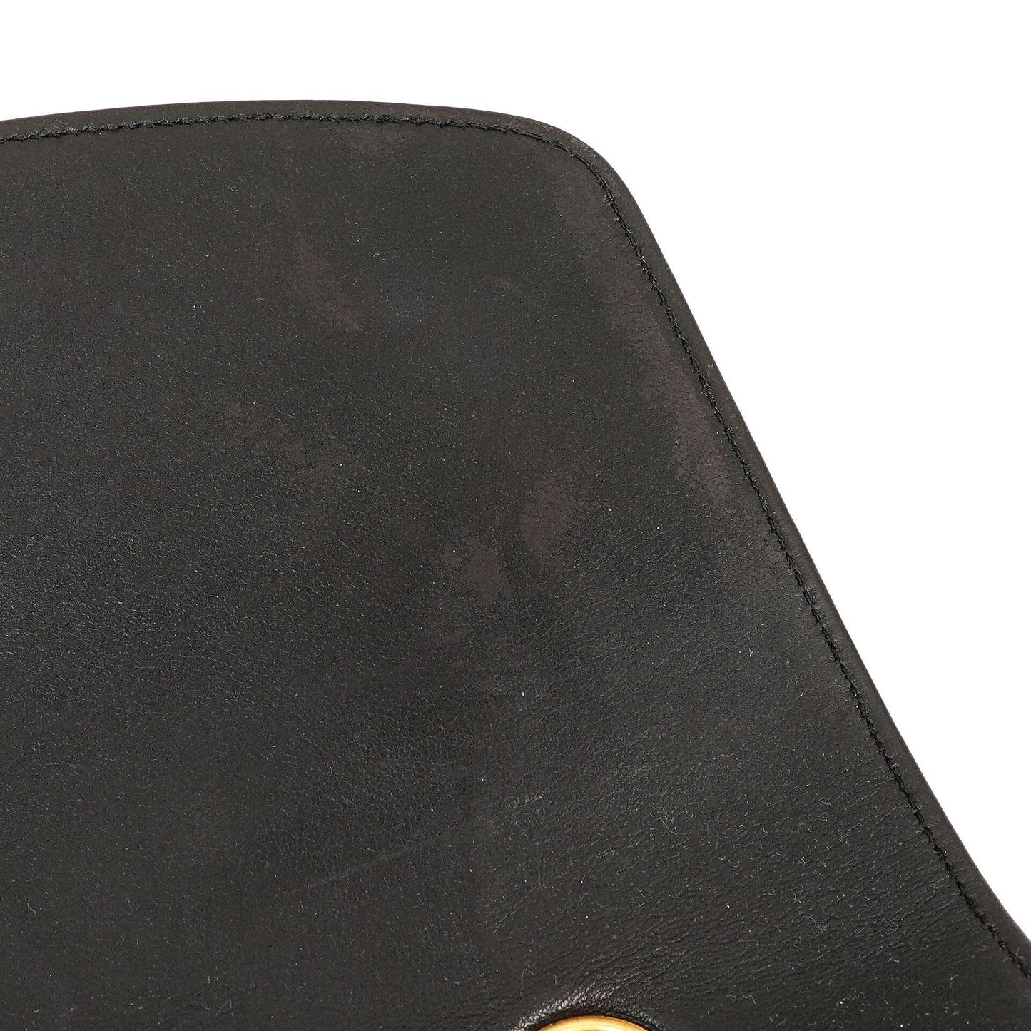 Chanel Vintage Diana Kleine Flap Tasche Schwarz Gestepptes Lammleder 24K Vergoldete Hardware