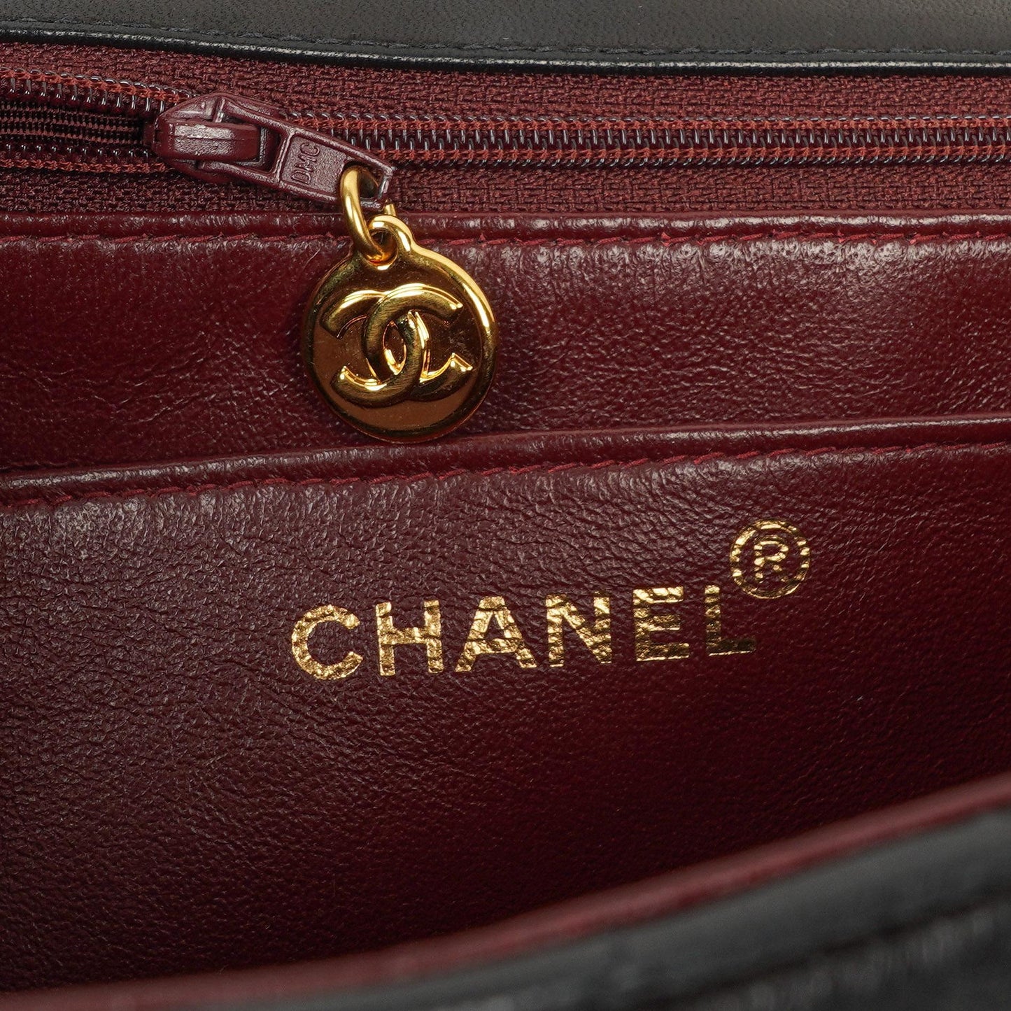 Chanel Vintage Classic Jumbo Single Flap Tasche aus schwarzem gestepptem Lammleder mit 24K vergoldeter Hardware, 1996-1997