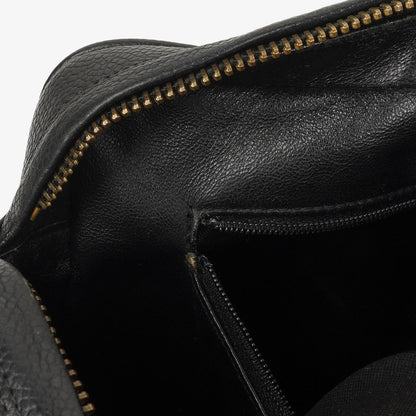 Chanel Vintage Large Camera Tassel Bag aus schwarzem gestepptem Caviar-Leder