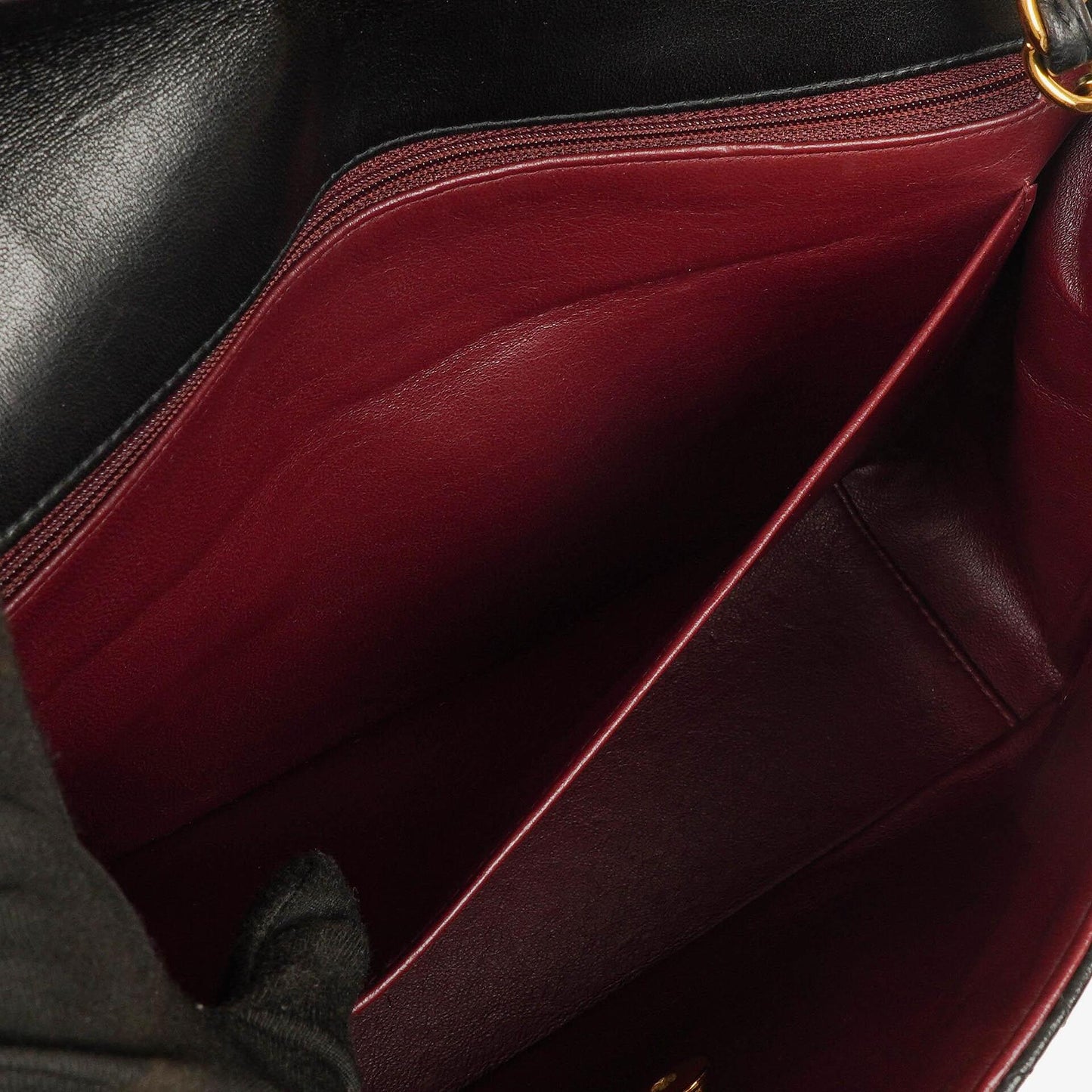 Chanel Vintage Große Diana Klappentasche in Schwarz mit 24K vergoldeter Hardware