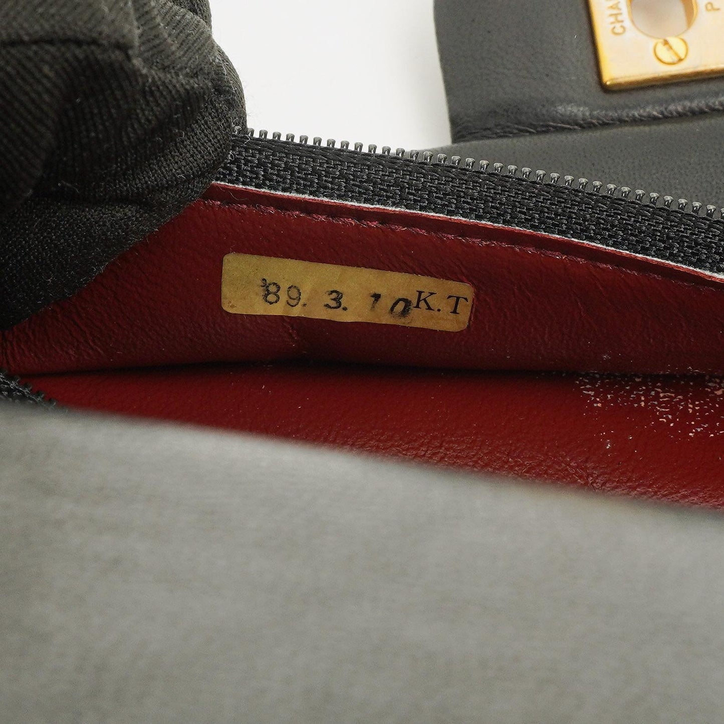 Chanel Vintage Classic Double Flap Tasche Medium aus schwarzem gestepptem Lammleder mit 24K vergoldeter Hardware